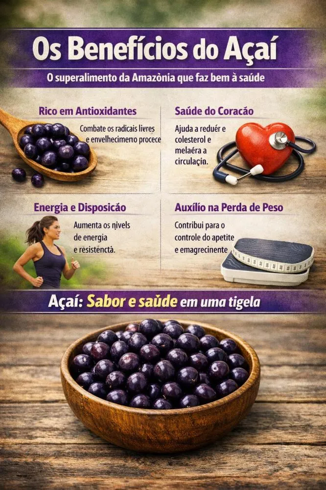 Os Benefícios do Açaí: O Tesouro Roxo da Amazônia